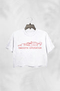 Midweight Sainz Smooth Operator Racing Fan CROP TOP FOR WOMEN